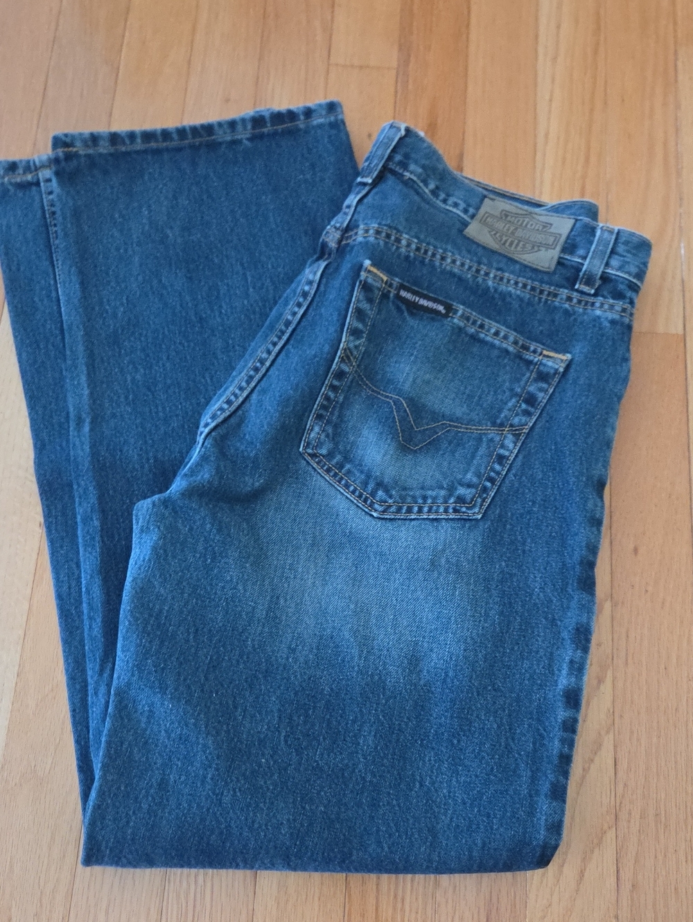 Harley Davidson Men's Blue Denim Jeans 33x32